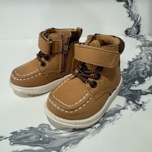 The Children's Place Tan Kids Lace-Up & Hook-Loop Ankle Boots